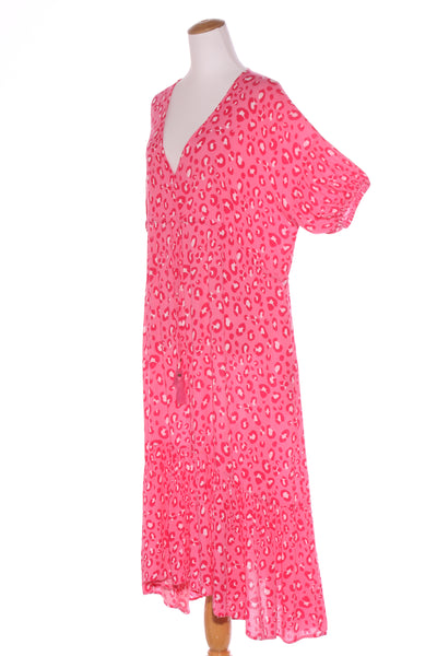 PROUD POPPY - Pink leopard print midi dress! 10-14