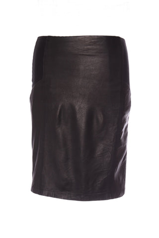 MOOCHI - Leather stretch panel mini skirt! 6