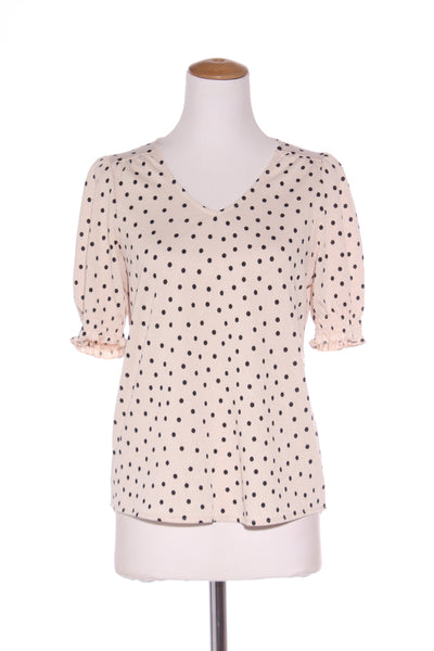 SUSSAN (BN) Polka dot puff sleeve top! 8-10