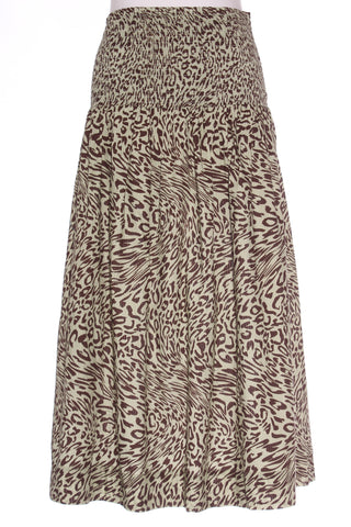 STELLA + GEMMA (BN) Mint animal print midi skirt! 8-10