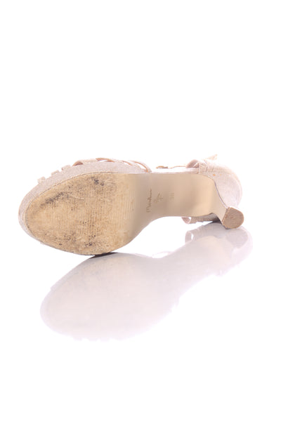 MENBUR - Gold glitter heels! 38