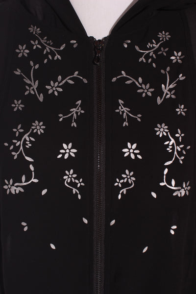 VERGE - Hooded chiffon silver foil print jacket! 14