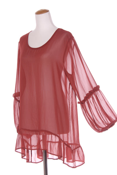 CASHEWS (NZ) Billow sleeve chiffon tunic! 14