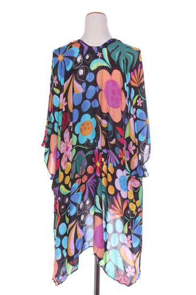 INFAMOUS - Floral printed viscose kimono! 8-18