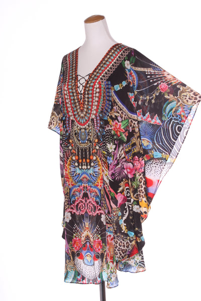 RESORT By Augustine - Printed viscose kaftan dress! 12-14