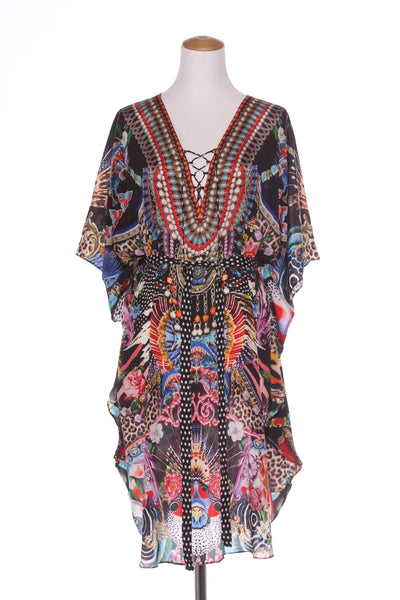 RESORT By Augustine - Printed viscose kaftan dress! 12-14