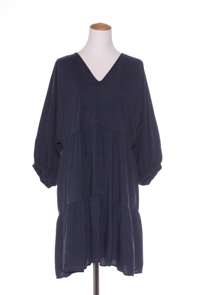 PAGANi 'V' neck tiered dress - Navy! 16
