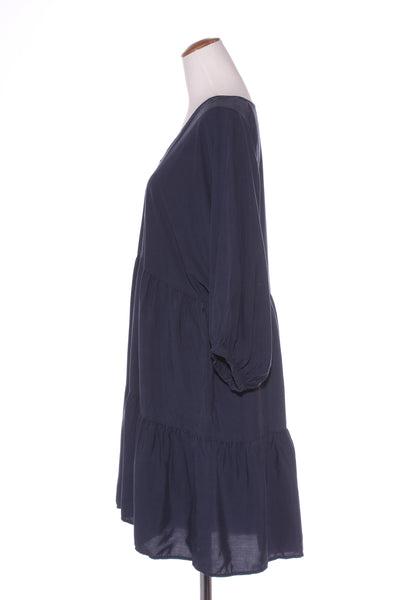 PAGANi 'V' neck tiered dress - Navy! 16