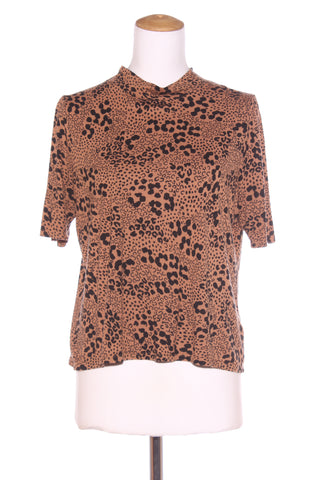 SEED - Leopard print linen/viscose knit top! 14