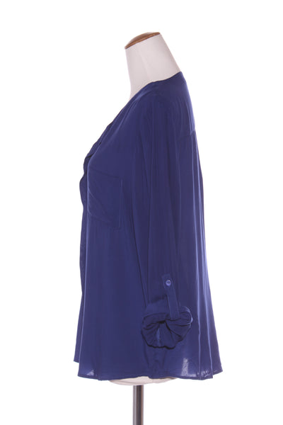 PORTMANS - Ink blue viscose blouse! 16