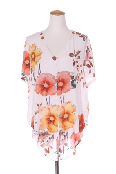 WHISTLE - Tie front floral viscose top! 16
