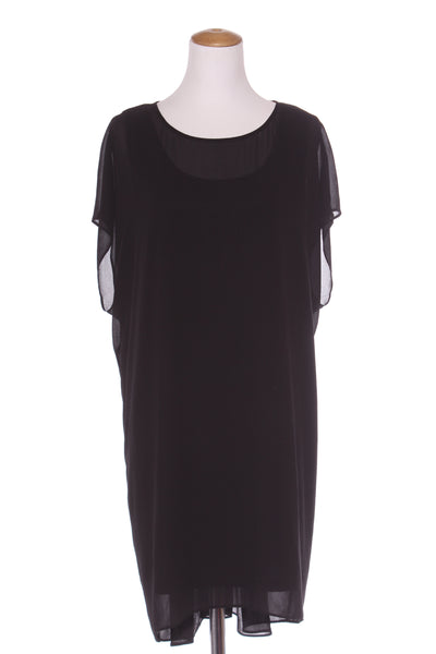 GLOSS - Lined chiffon overlay shift dress! 18
