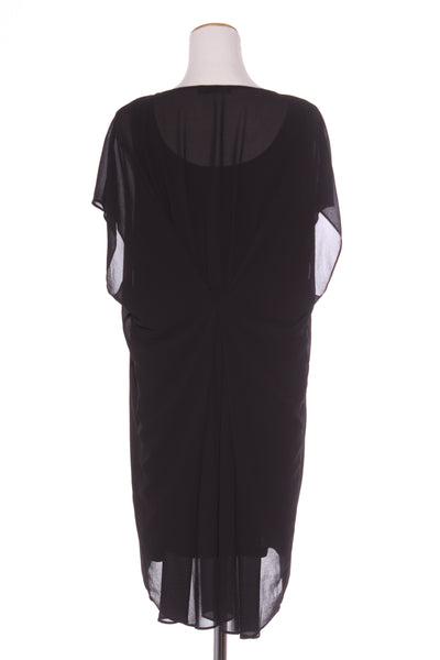 GLOSS - Lined chiffon overlay shift dress! 18