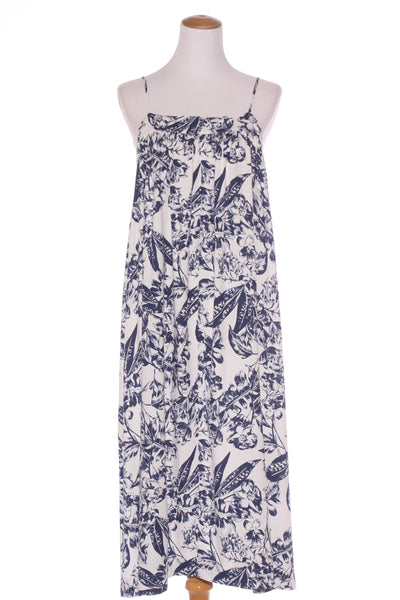 ZEST - Navy tropics print linen blend dress! 14