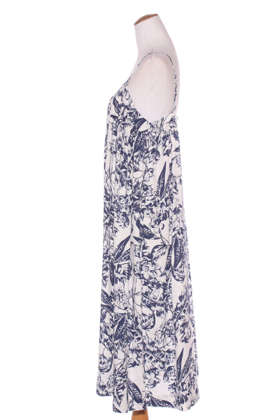 ZEST - Navy tropics print linen blend dress! 14