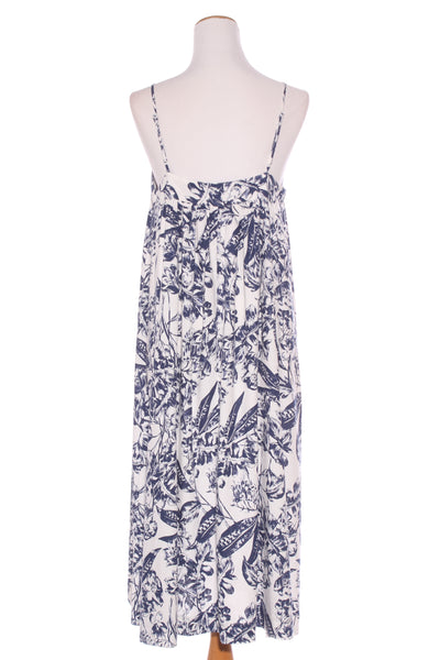 ZEST - Navy tropics print linen blend dress! 14