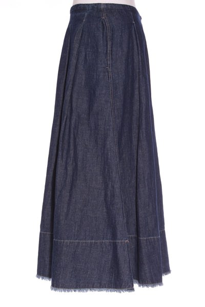 POL - Pleated denim midi skirt! 16