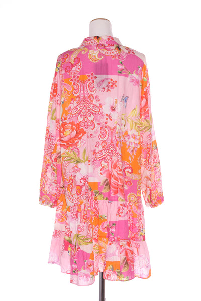 HAMMOCK & VINE (BN) Floral + paisley print shirt dress! 16