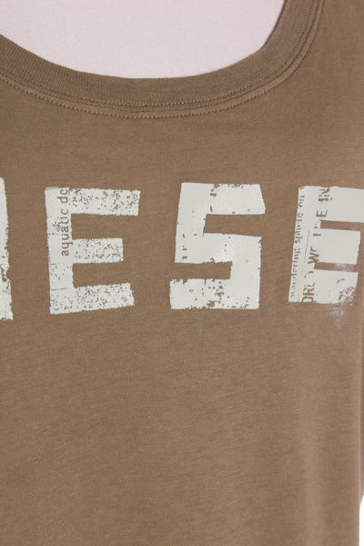 DIESEL - Khaki cotton logo top! 14