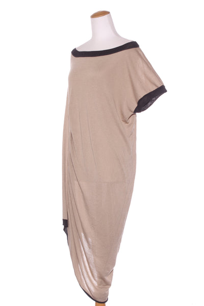TAYLOR (NZ) Gather asymmetric knit dress! 12-14