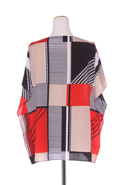 CALVIN KLEIN - Patchwork print box fit top! 16