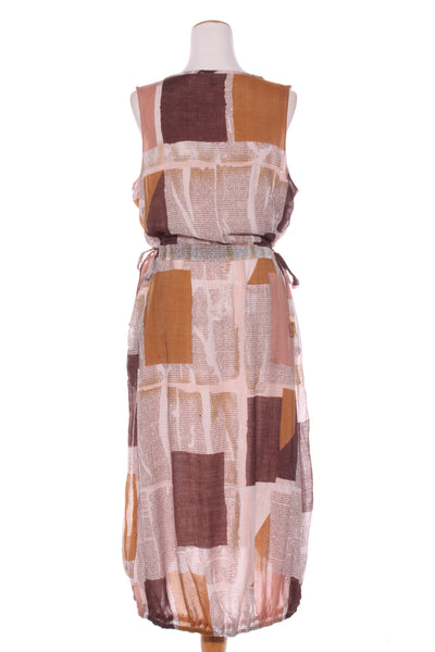 REPERTOIRE (NZ) "Fiora" Italian news print dress! 14