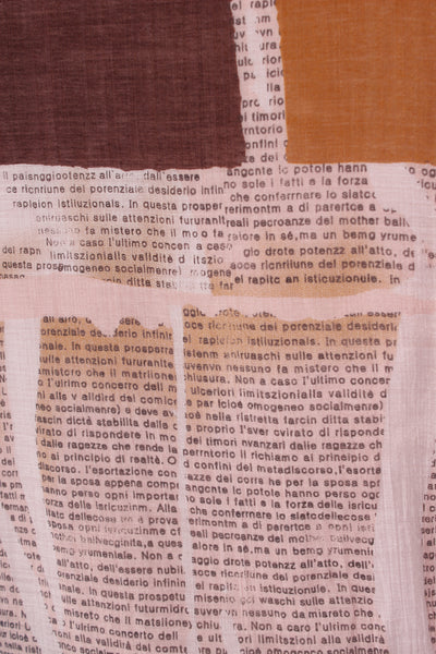 REPERTOIRE (NZ) "Fiora" Italian news print dress! 14