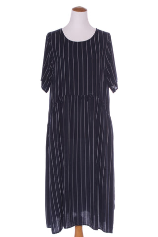 LEMON TREE - Navy stripe midi dress! 14