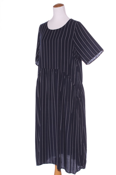 LEMON TREE - Navy stripe midi dress! 14