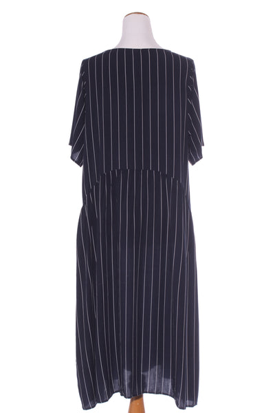 LEMON TREE - Navy stripe midi dress! 14