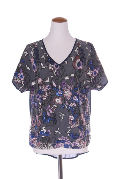 AUGUSTINE - Embroidered + sequin panel top! 12