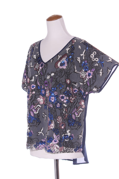AUGUSTINE - Embroidered + sequin panel top! 12