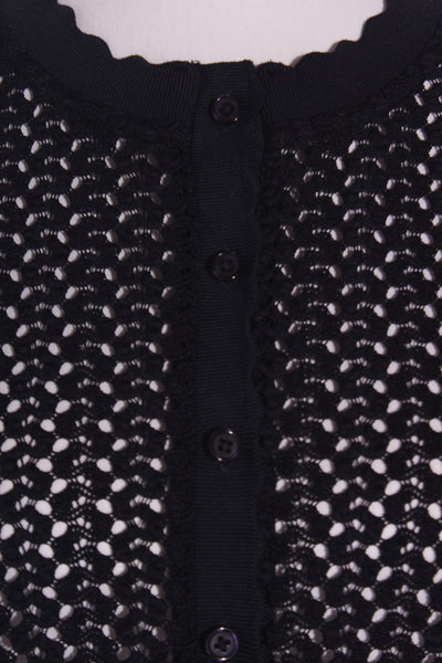 WHISTLE (LN) Stretchy lace scallop trim cardi - Naby! 12