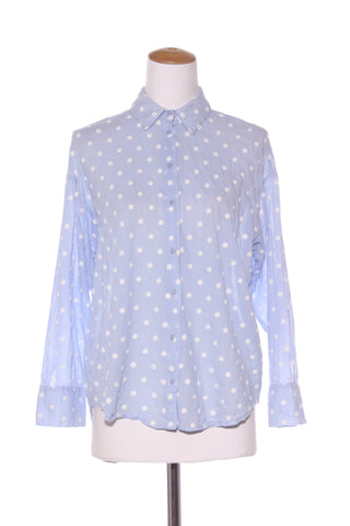 ZARA - Spot embroidered cotton voile shirt! 12