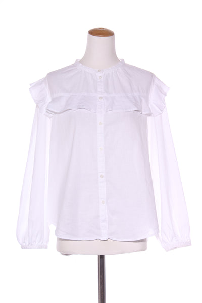 H&M - Ruffle detail linen button front blouse! 14
