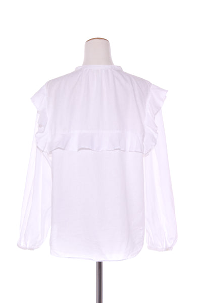 H&M - Ruffle detail linen button front blouse! 14