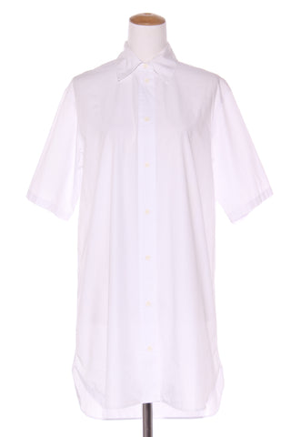 ASSEMBLY LABEL (LN) White cotton oversized shirt dress! 8-10