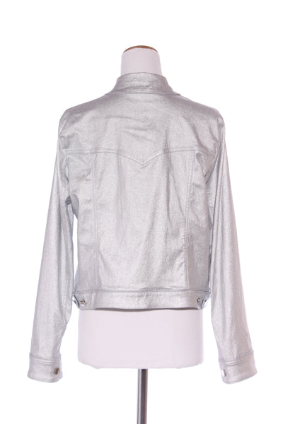 STELLA ROYAL (LN) Silver denim jacket! 16-18