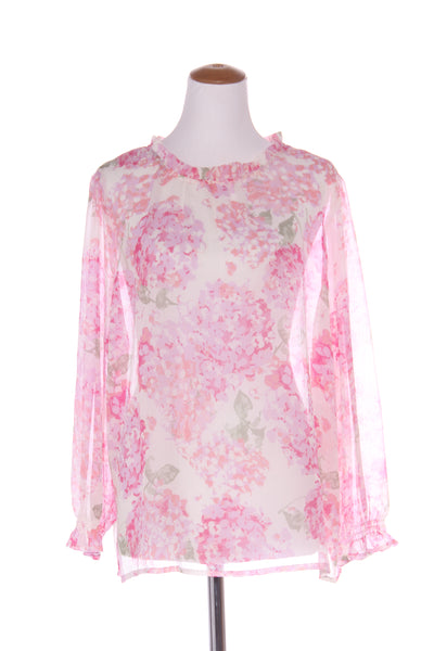 URBAN - Hydrangea print crinkle blouse! 18