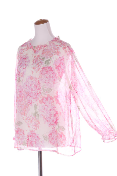 URBAN - Hydrangea print crinkle blouse! 18