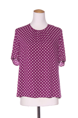 KATE SYLVESTER (NZ) Purple polka dot top! 14