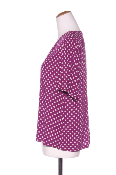KATE SYLVESTER (NZ) Purple polka dot top! 14
