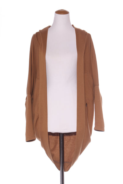 KILT (NZ) Hooded cocoon cardi - Tan! 8-16