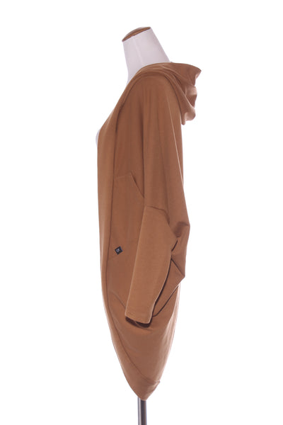 KILT (NZ) Hooded cocoon cardi - Tan! 8-16