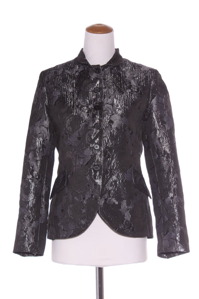 ATELIER By Repertoire (NZ) Graphite rose jacquard jacket! 8-10