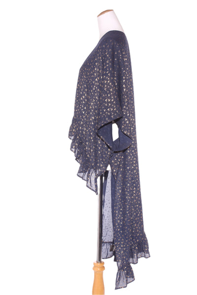 AUGUSTINE - Heart print ruffle trim kimono! 8-16