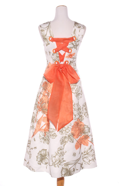 LEO LIN (LN) Embroidered floral tie back dress! 8