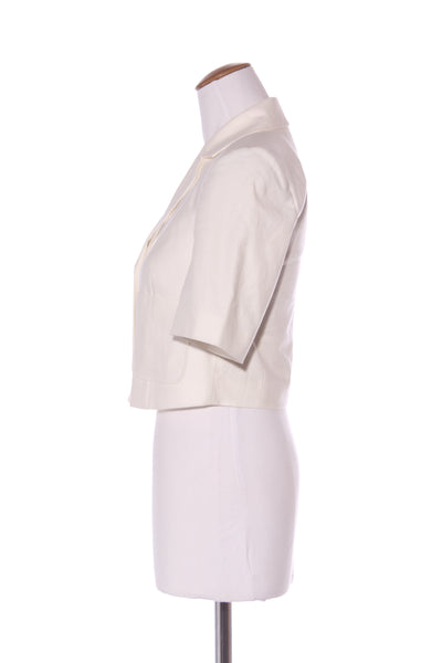 CABLE (AU) S/S crop linen/cotton twill jacket! 6-8