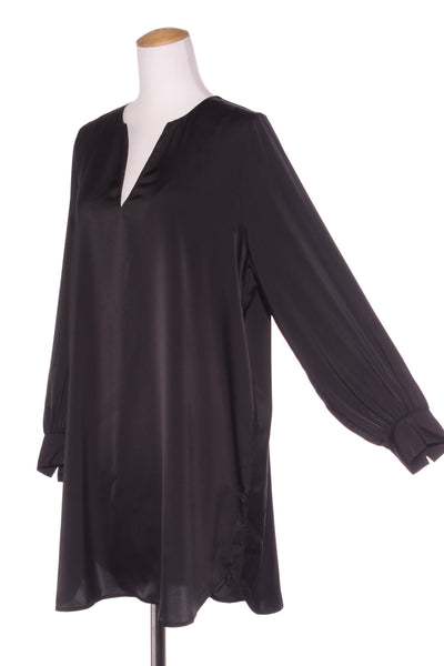 H&M (BN) Black satin dress! 10-12