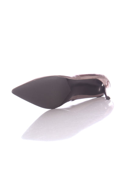 NICOLE REBSTOCK (LN) Leather Nemesis heels - Pewter! 39